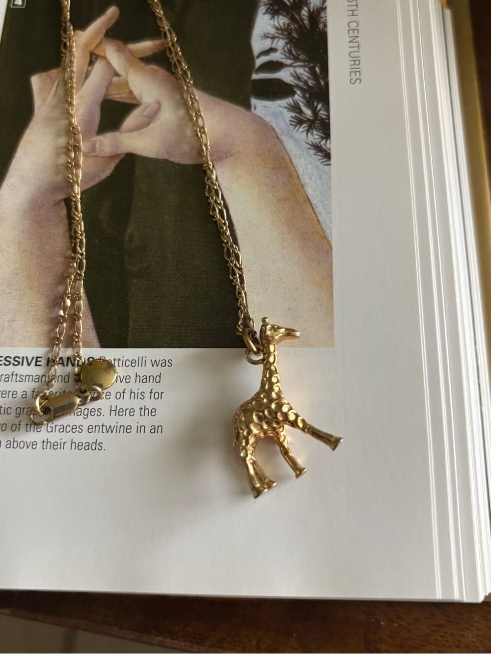 J. Crew Gold Giraffe Pendant Necklace